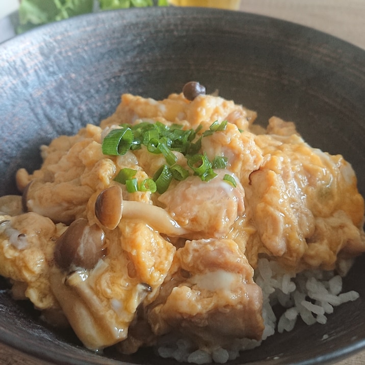 我が家の親子丼★しめじ入り